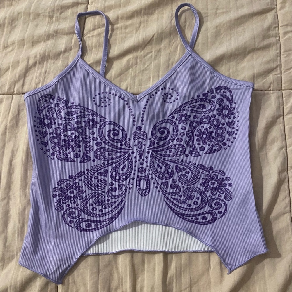 Butterfly crop top